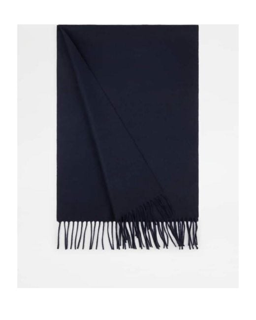 Tod's Blue Cashmere Scarf for men