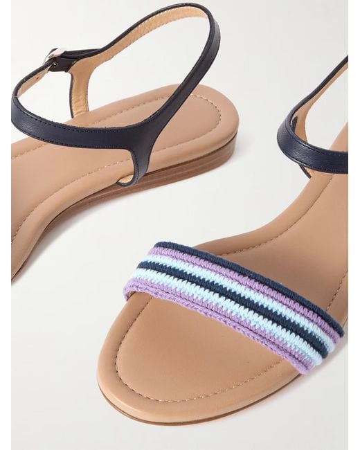 Gabriela Hearst White Alexi Crocheted Sandals