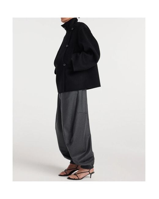 Rohe Blue Stand-Collar Oversized Jacket