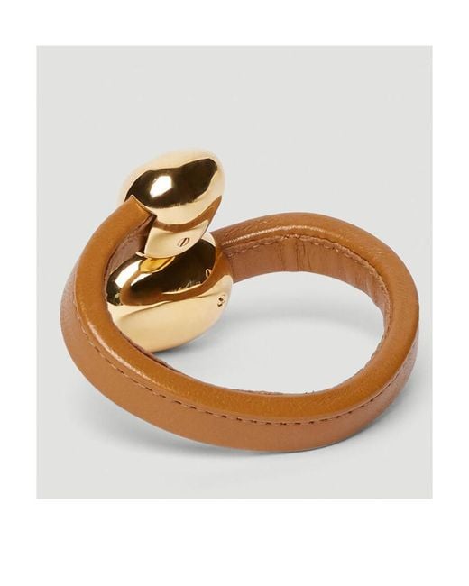 Bottega Veneta Metallic Stoppers Cuff Bracelet