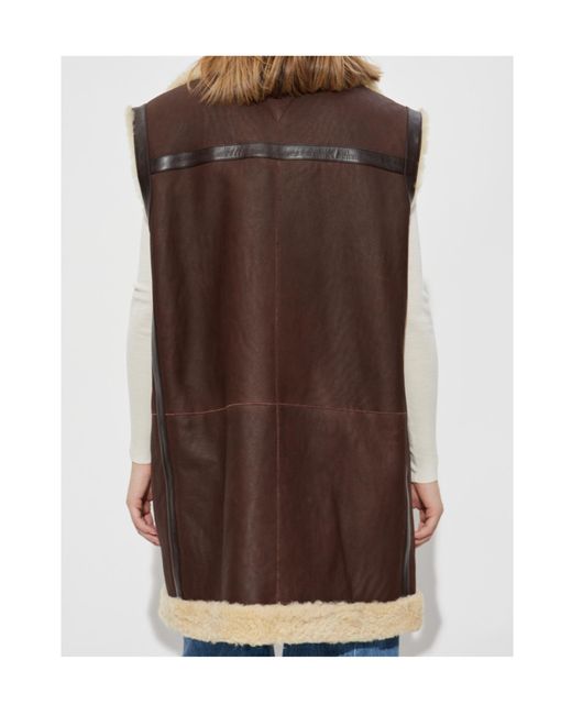 Bottega Veneta Brown Leather Vest