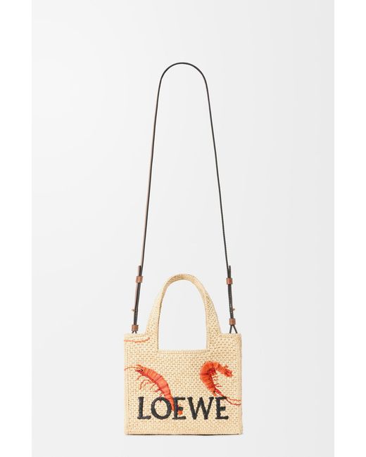 Loewe Natural Mini Logo Font Tote Bag