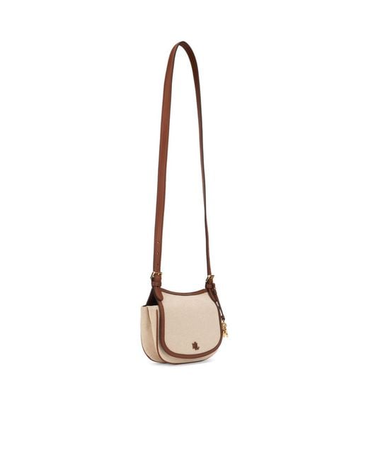 Ralph Lauren White Lauren Small Marcy Flap Shoulder Bag