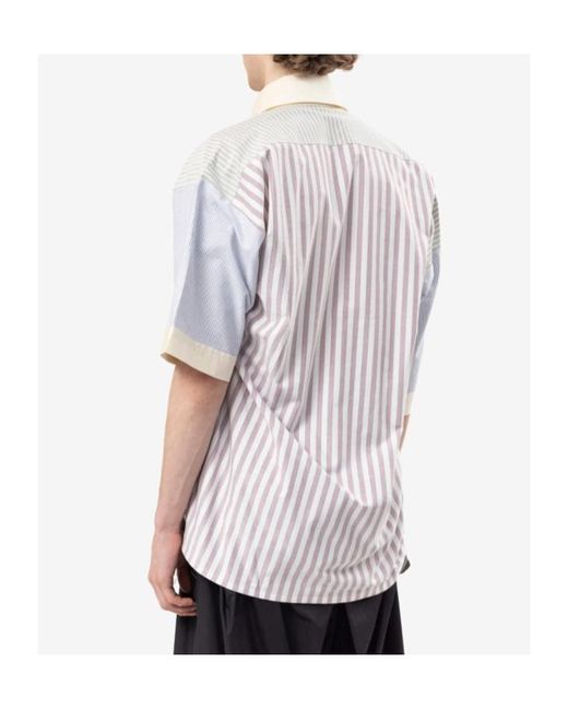 Vivienne Westwood White Asymmetric Collar Shirt for men