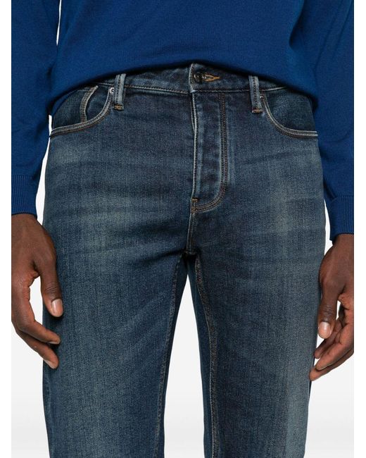 Emporio Armani Blue Denim Cotton Jeans for men