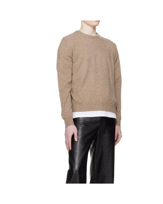 Entire studios Natural Knit Crewneck Sweater for men