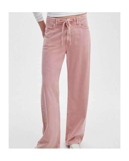 Rag & Bone Pink Belt Loop Jeans