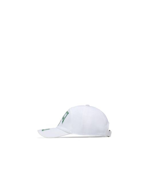 Gucci White Logo Patch College Baseball Cap for men