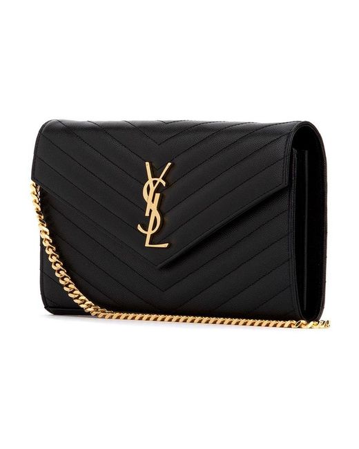 Saint Laurent Black Monogram Wallet