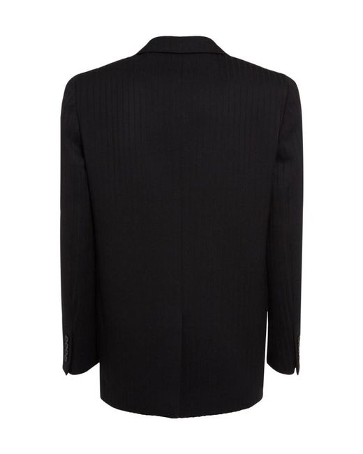 Saint Laurent Black Double-Breasted Suit Jacket for men