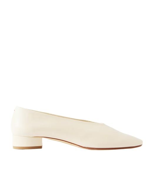 Aeyde Natural Delia Leather Pumps