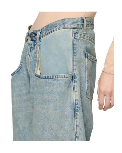 Maison Margiela Blue Wide-Leg Jeans
