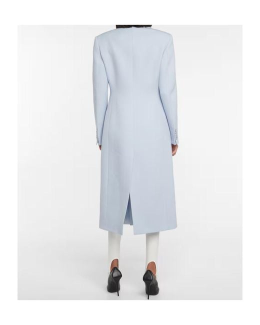 Wardrobe NYC Blue Double-Breasted Coat