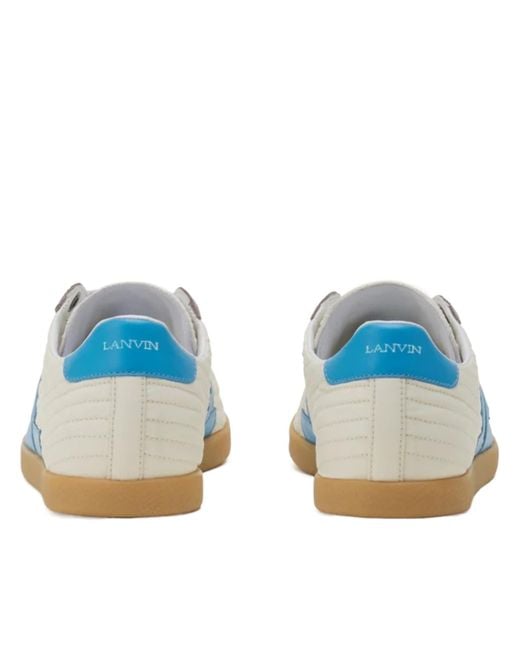 Lanvin Blue Round-Toe Sneakers for men