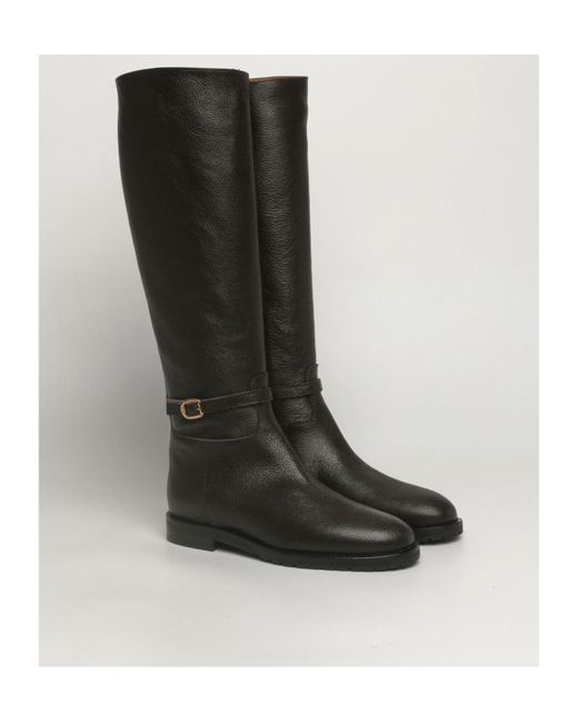 Roberto Festa Black Buckle Boots