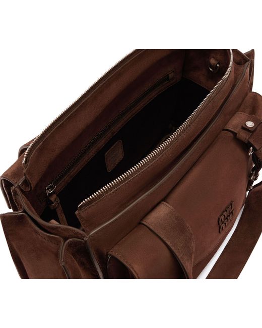 Miu Miu Brown Multi-Pocket Hand-Held Bag
