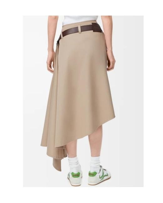 Loewe Natural Belted Skirt