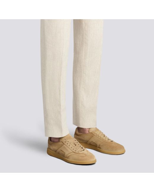 Santoni Brown Dbs Oly Sneakers for men