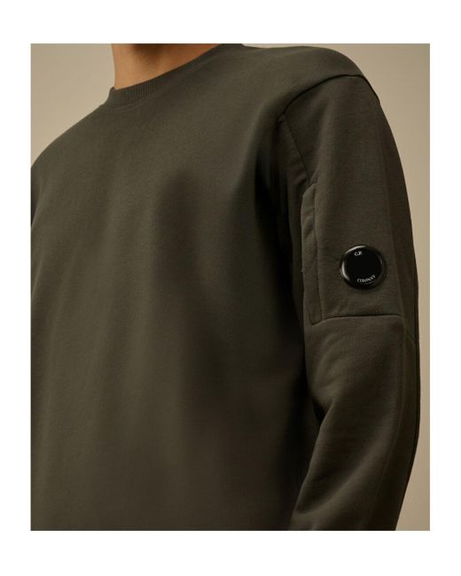 C P Company Green Lens Detail Sweatshirt for men