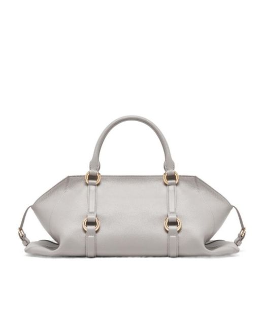 McQueen Metallic Farringdon Medium Tote Bag