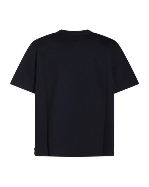 Bottega Veneta Black Check Detailed Crewneck T-Shirt for men