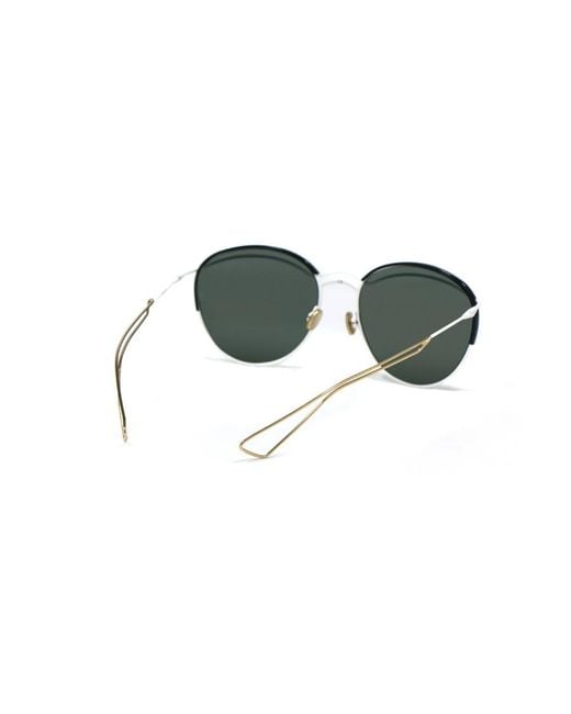 Dior Metallic Round Sunglasses