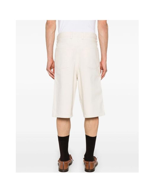 A.P.C. White Westland Straight Shorts for men