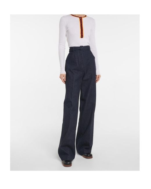 Gabriela Hearst White Half-Button Knit Sweater