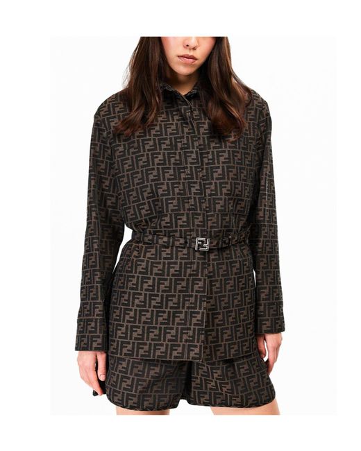 Fendi Black Casual Versatile Jacket
