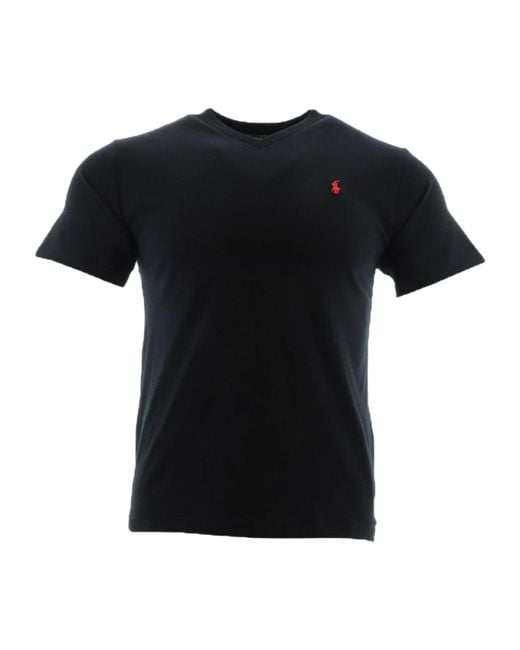 Polo Ralph Lauren Black V-Neck Short-Sleeve T-Shirt for men