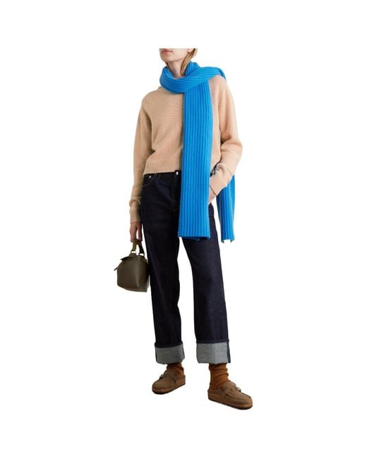 The Elder Statesman Natural Cashmere Cropped Hoodie