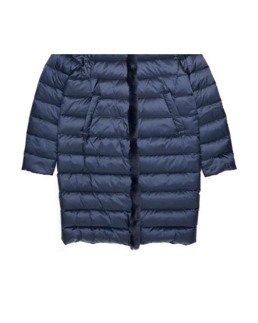Weekend by Maxmara Blue Hooded Down Jacket