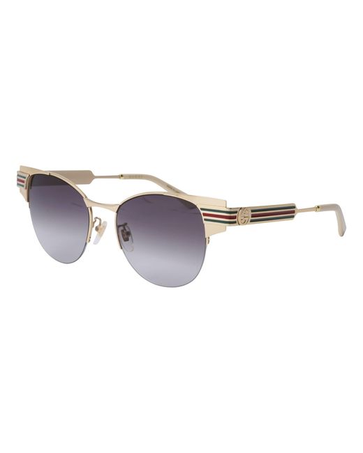 Gucci Metallic Logo Details Sunglasses