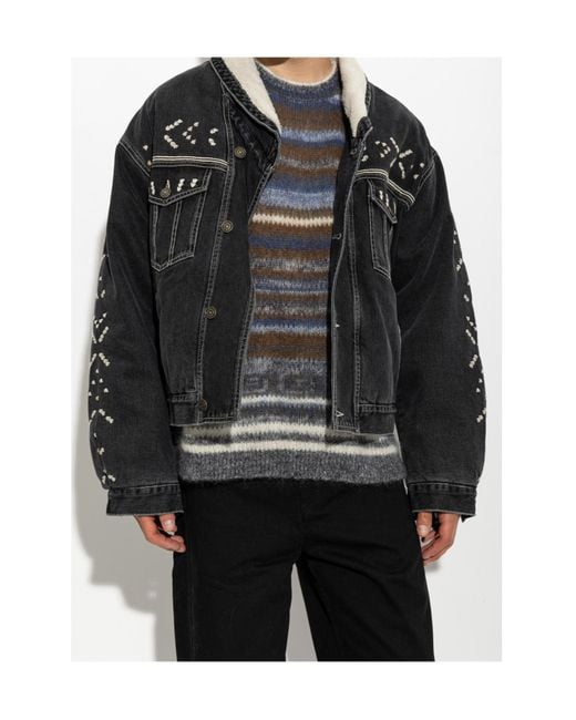 Isabel Marant Black Long-Sleeve Casual Jacket for men