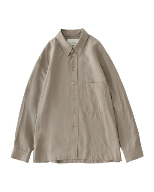 Studio Nicholson Gray Emper Patch-Pocket Shirt for men