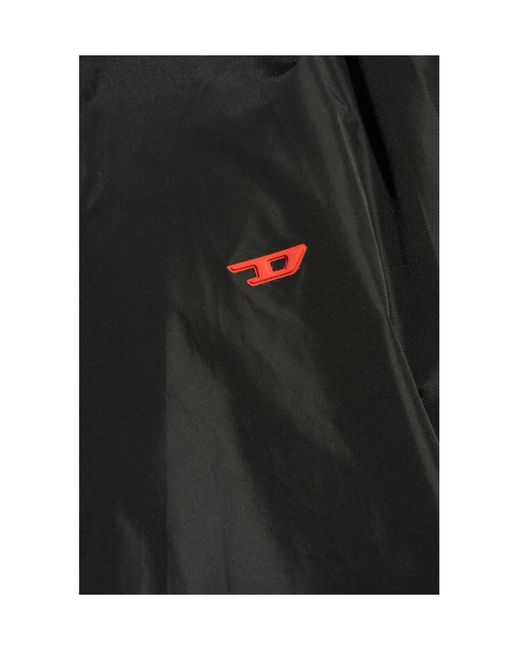 DIESEL Black J-Caron High Neck Track Jacket for men