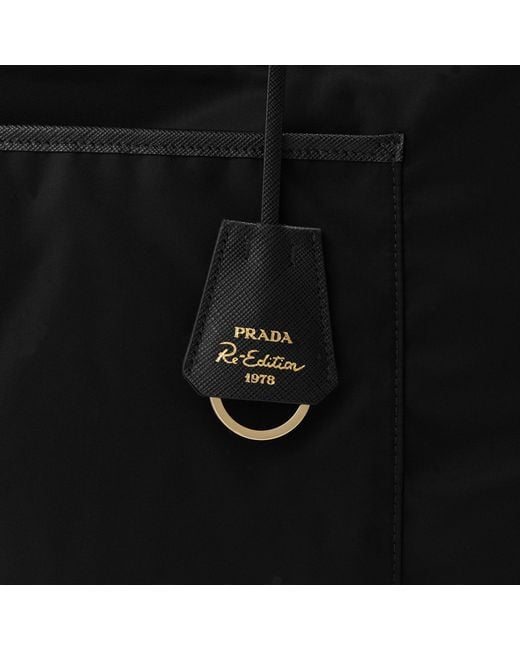 Prada Black Re Nylon Tote Bag