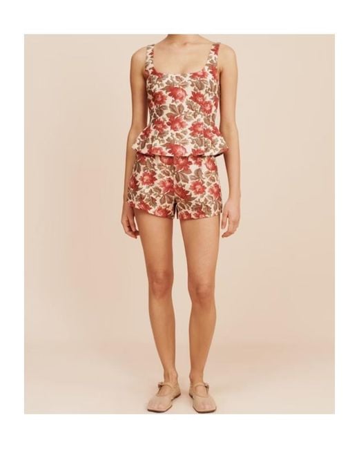 Posse Red Sleeveless Tops
