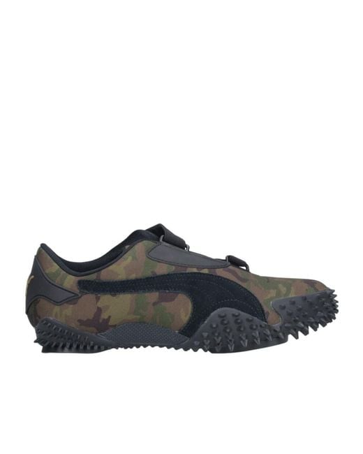 PUMA Black Mostro Camo Slip-On Sneakers for men