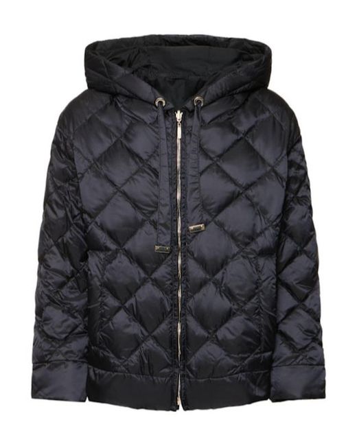 Max Mara Black Long-Sleeved Double-Sided Down Jacket