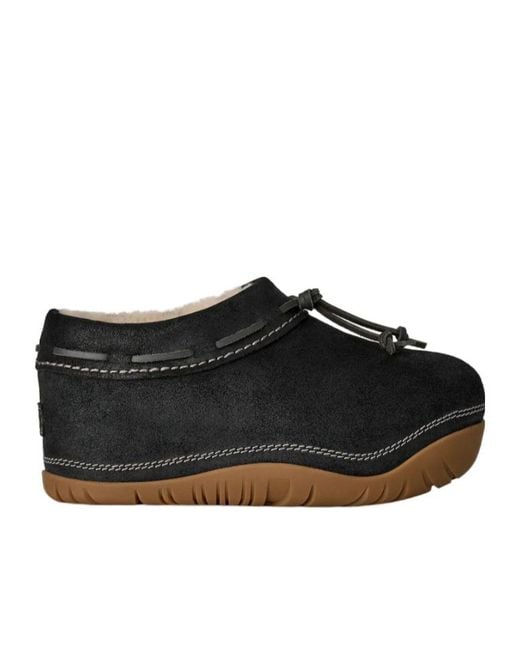 Ugg Black Clog Bucked Slip-On Boots