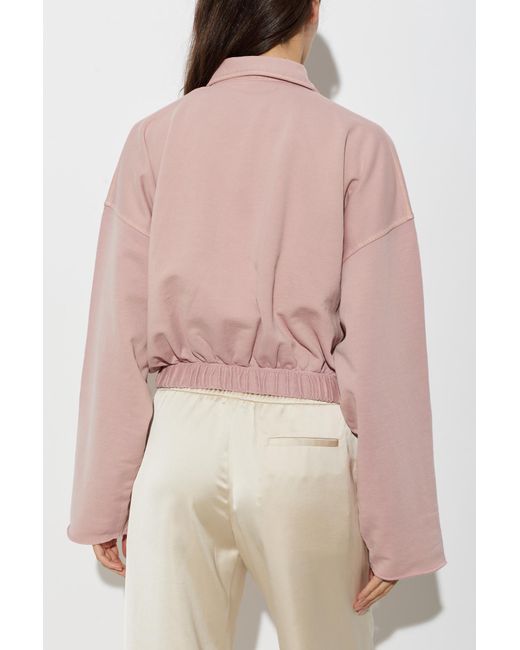 Palm Angels Pink Polo Sweatshirt