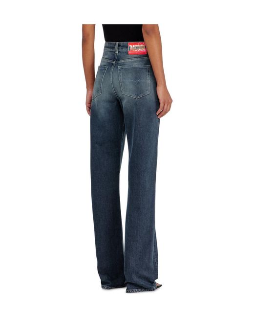 DIESEL Blue 1971 D-Sent Straight-Leg Jeans