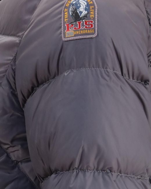 Parajumpers Gray Marion Hooded Down Jacket