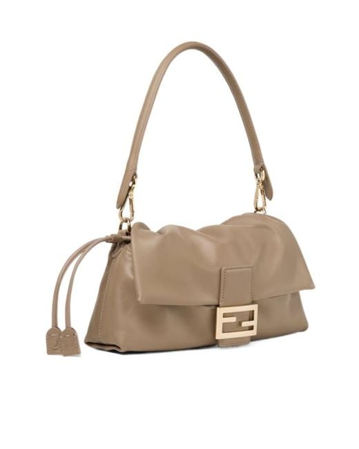 Fendi Multicolor Baguette Soft Medium Dove Nappa Leather Bag
