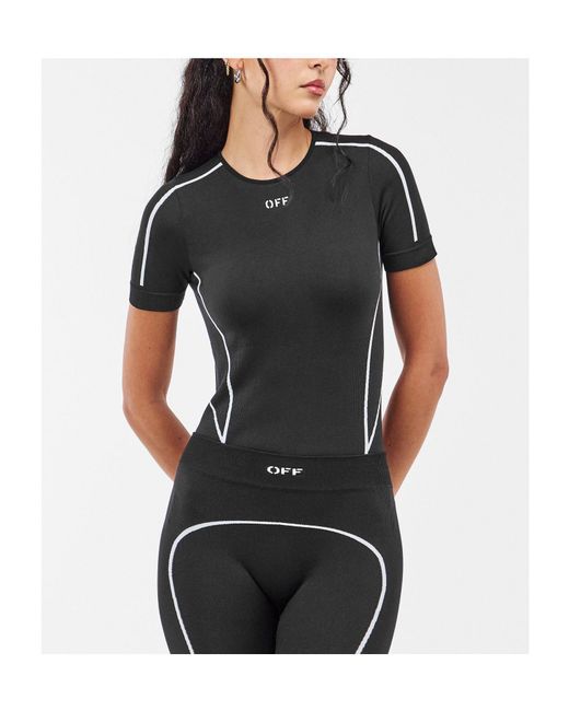 Off-White c/o Virgil Abloh Black Seamless Bodysuit