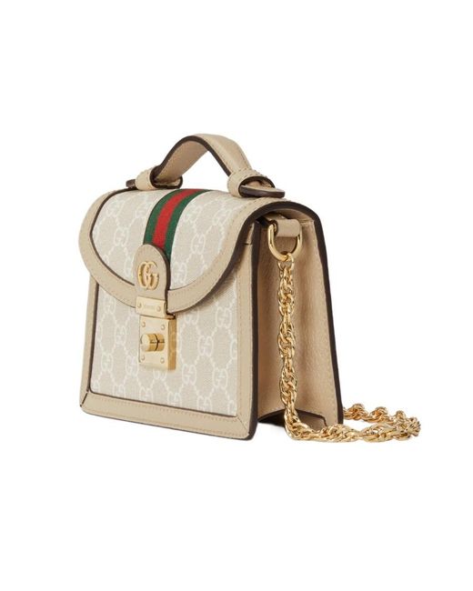 Gucci Metallic Ophidia Mini Top Handle Bag