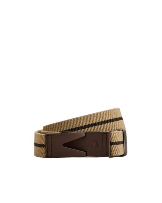 Tod's Brown Greca Belt for men
