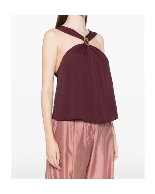 Forte_forte Purple Sleeveless Vest