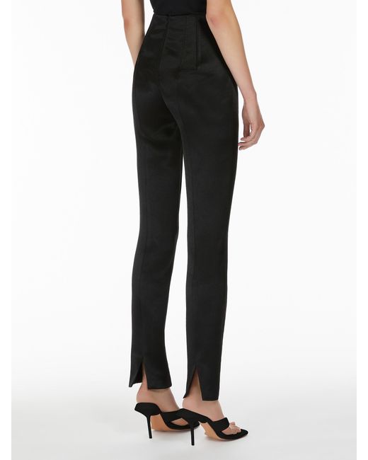 Sportmax Black High Waist Straight Leg Pants